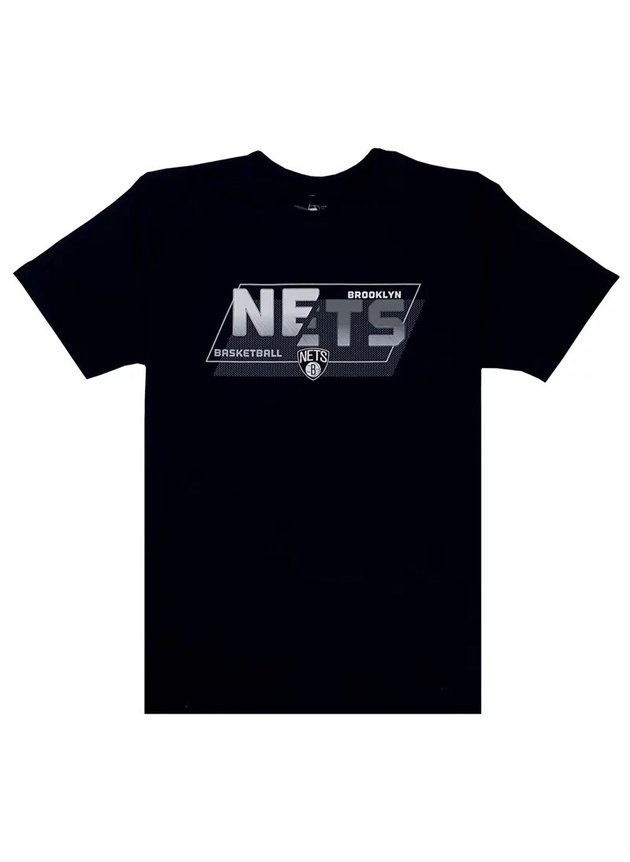 camiseta nba brooklyn nets masculino preto hyped 91