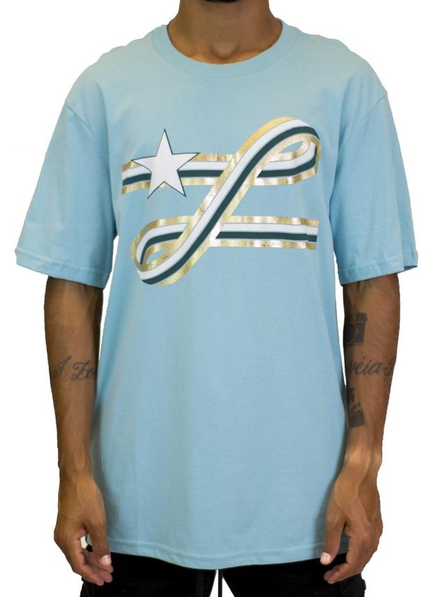 camiseta lrg ribbon azul claro hyped 91