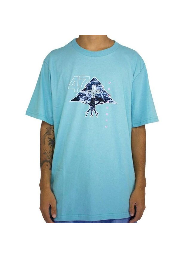 camiseta lrg mountain 47 azul claro hyped 91