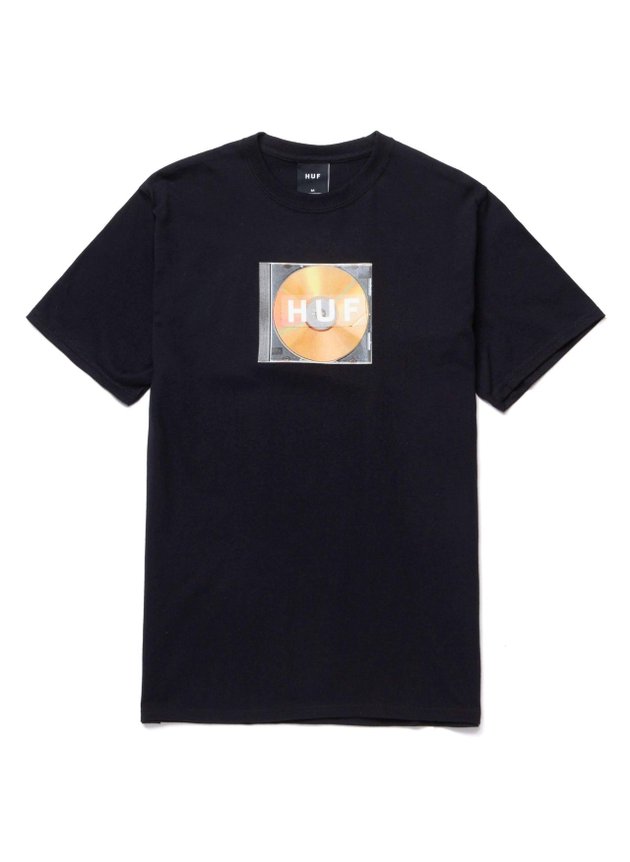 camiseta huf mix box logo masculina preto hyped 91