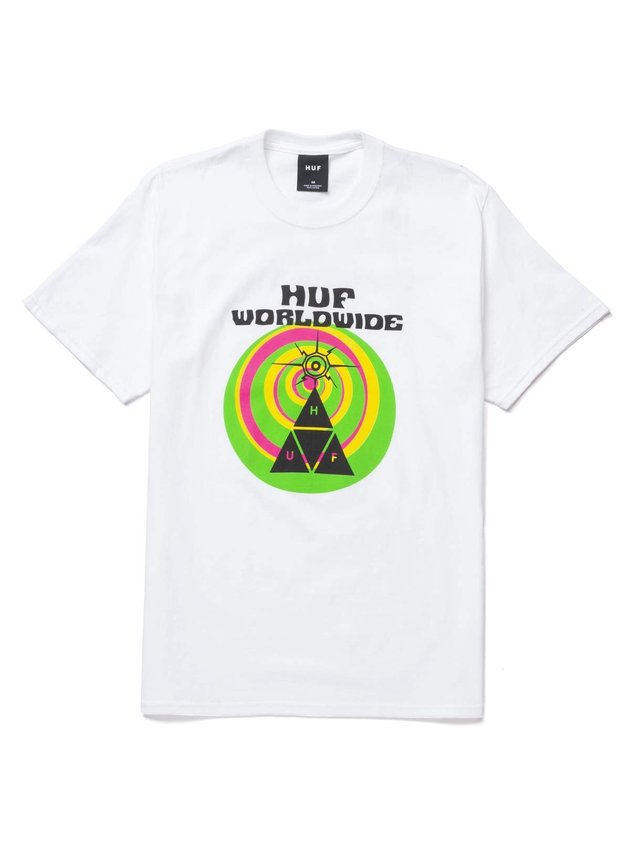 camiseta huf we give you masculina branco hyped 91