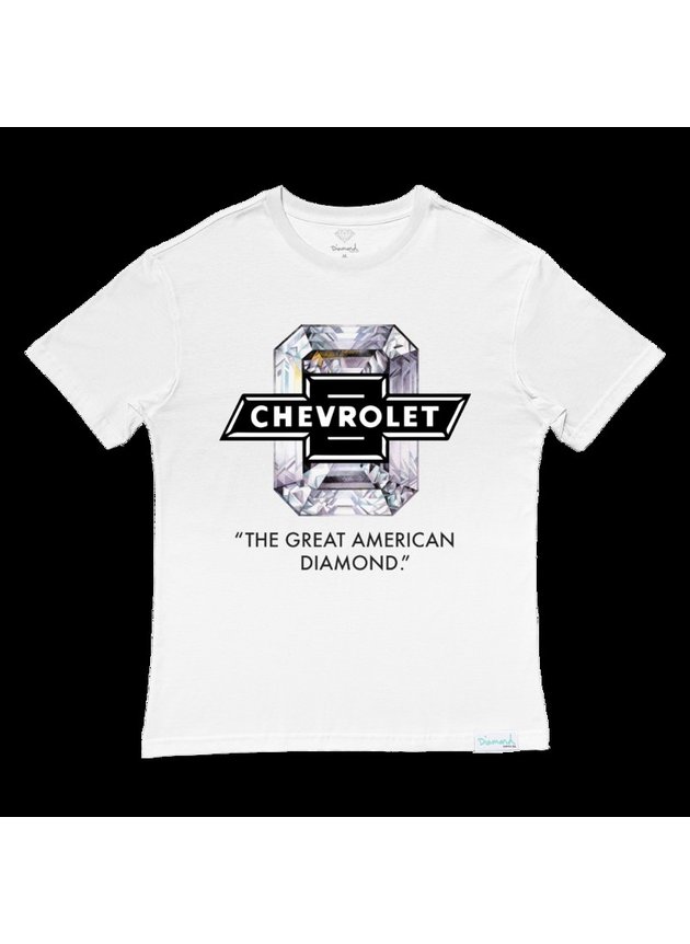 camiseta diamond x chevrolet american diamond branco hyped 91