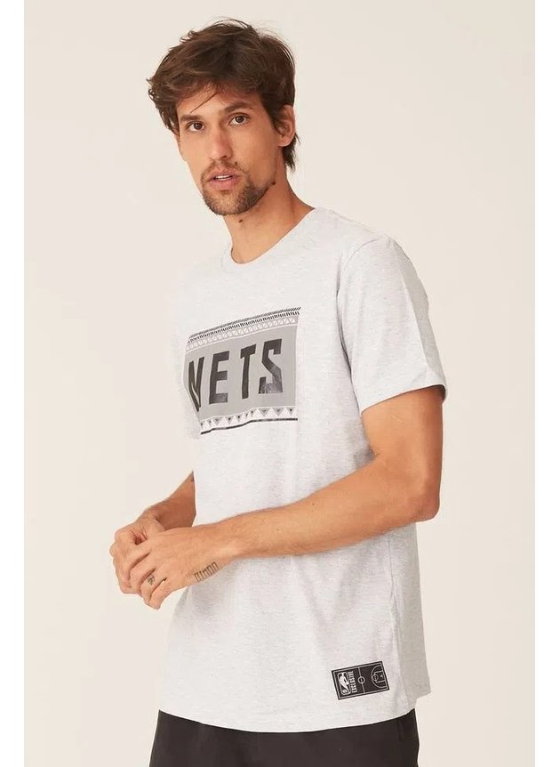 camiseta nba brooklyn nets masculina mescla hyped 91