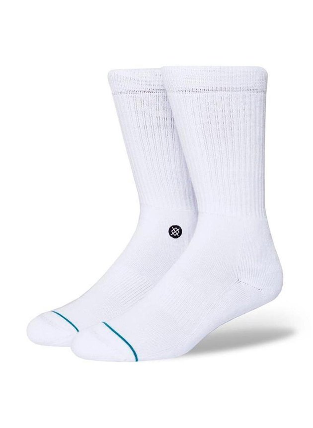 Meia Stance Icon Unissex   branco   hyped 91