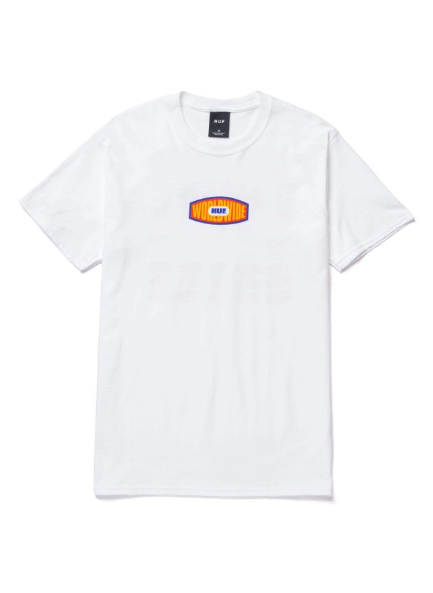 camiseta huf workmens masculina branco hyped 91