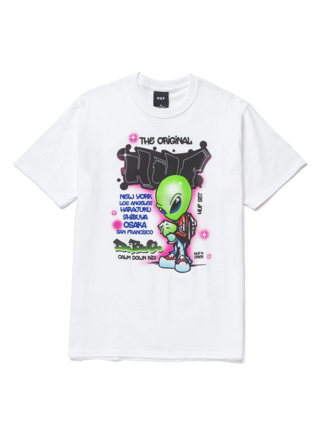 Camiseta HUF UFO Masculina   Branco   Hyped 91