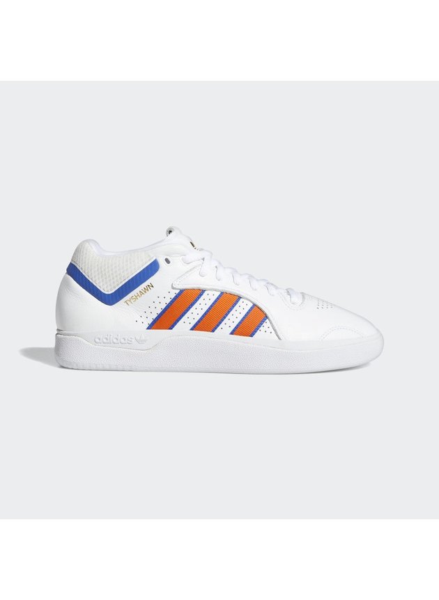 tenis adidas tyshawn masculino branco azul laranja hyped 91
