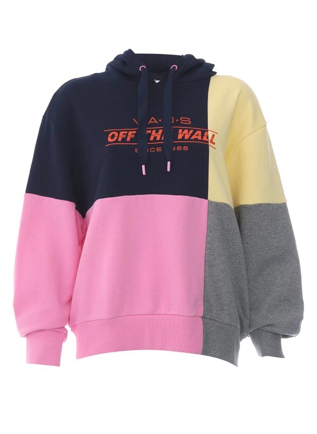 moletom feminino vans check piece hoo amarelo rosa hyped 91