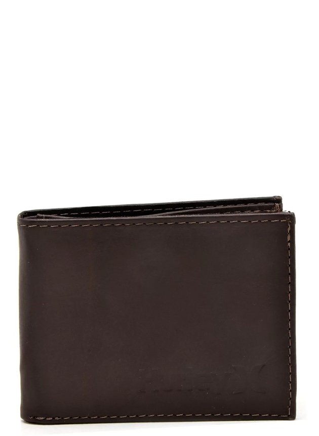 carteira hurley masculina couro marrom