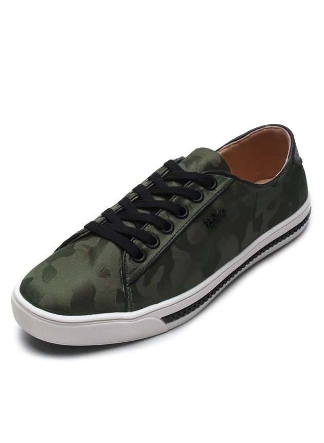 tenis kipling satin camo verde feminina