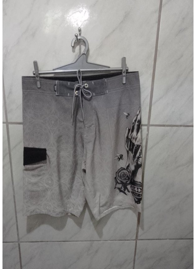 bermuda de surf okdok masculina cinza
