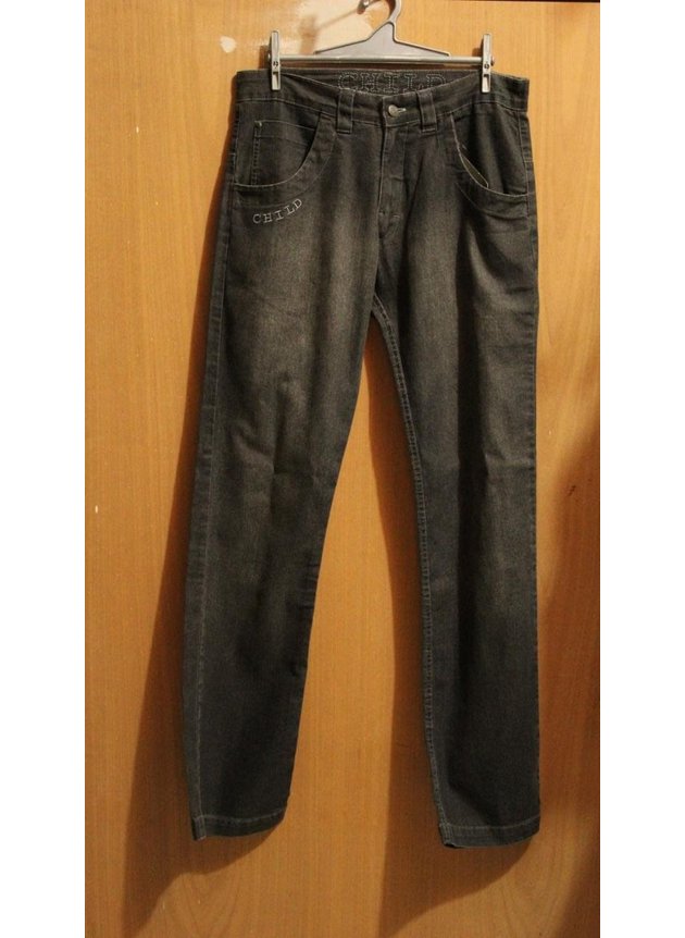 calca jeans child skate masculina cinza escuro 42
