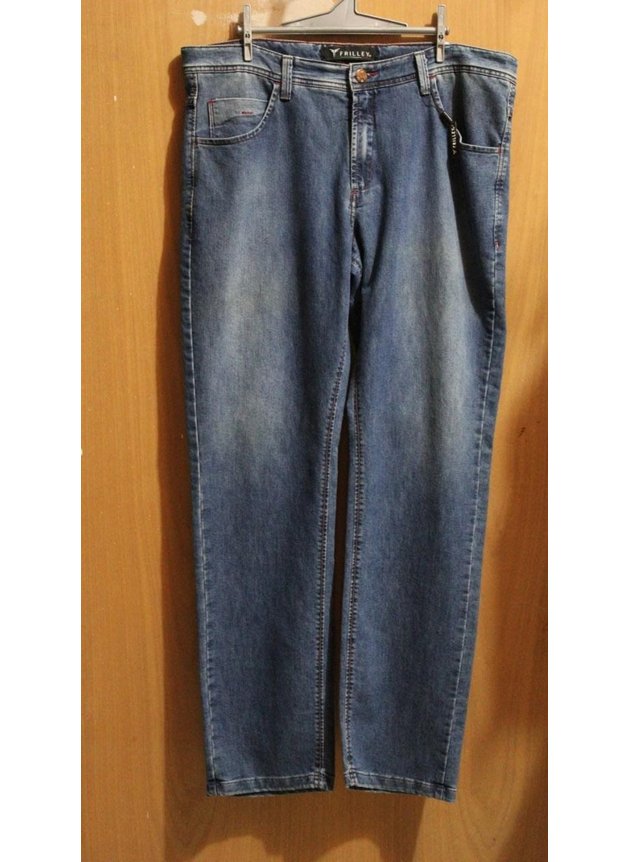 calca jenas frilley slim indingo plus size azul 50
