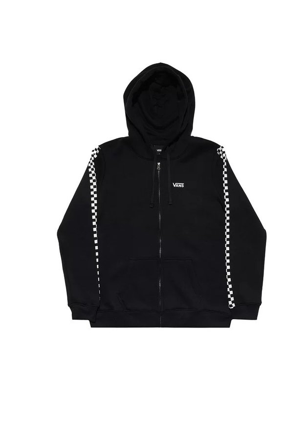 moletom vans feminino de ziper funnier times preto branco quadiculado hyped 91 8