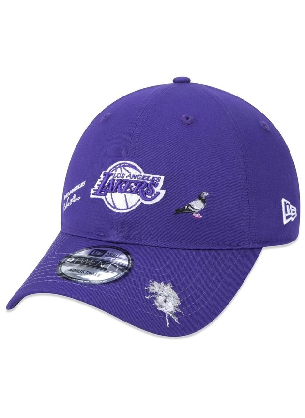 bone new era 920 x staple x los angeles lakers nba aba curva roxo hyped 91 5