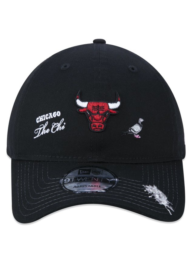 bone new era 920 x staple x chicago bulls nba aba curva preto hyped 91