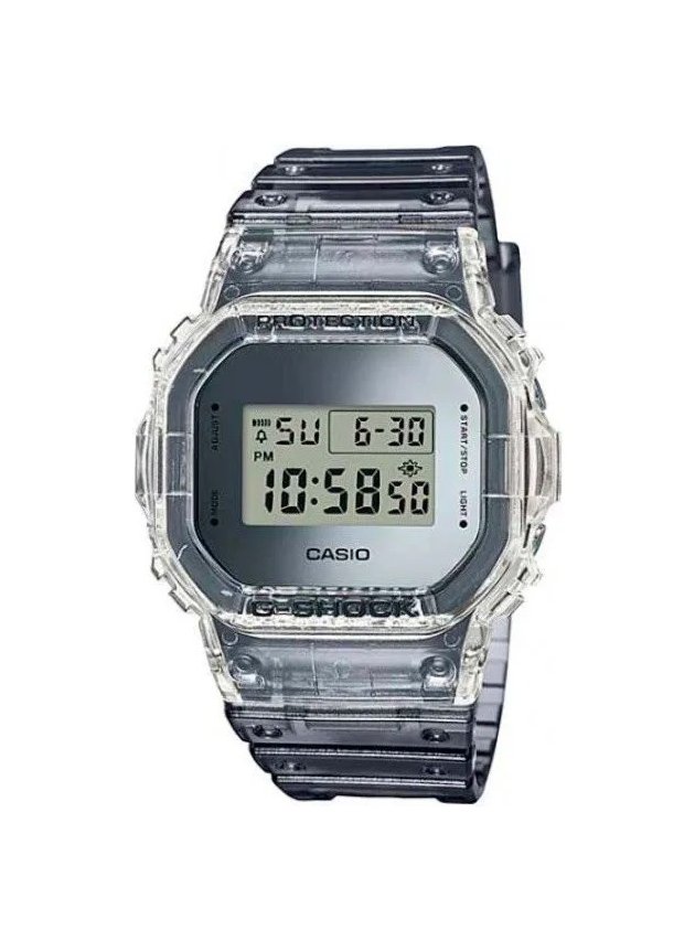 relogio transparente casio g shock skeleton dw5600sk1dr masculino hyped 91 5
