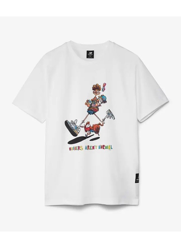 camiseta new balance artist pack gawx 1 masculina branco hyped 91 5