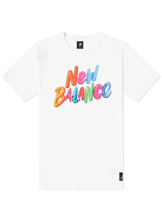 Camiseta New Balance Artist Pack Velvet Spectrum Masculino   Branco   hyped 91