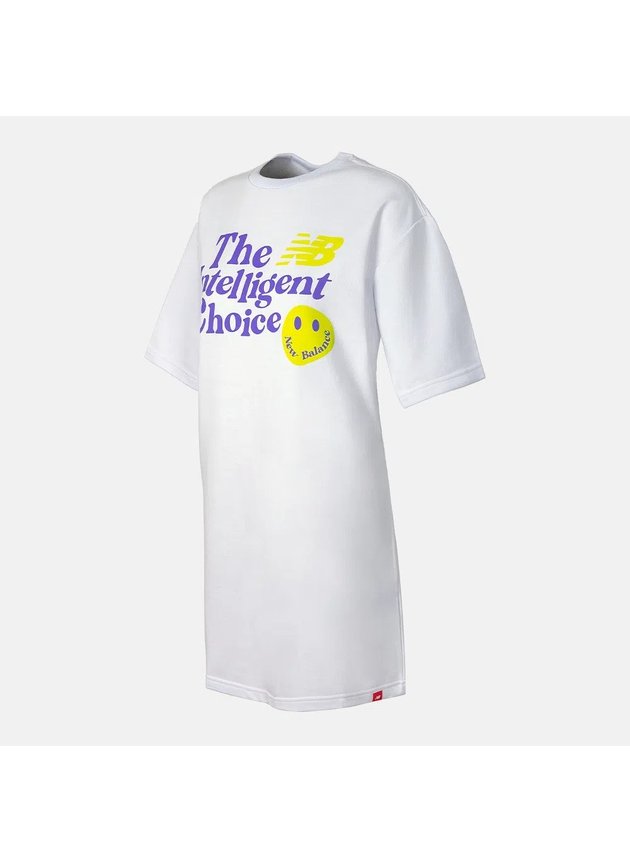 vestido feminino new balance essentials de moletom branco hyped 91