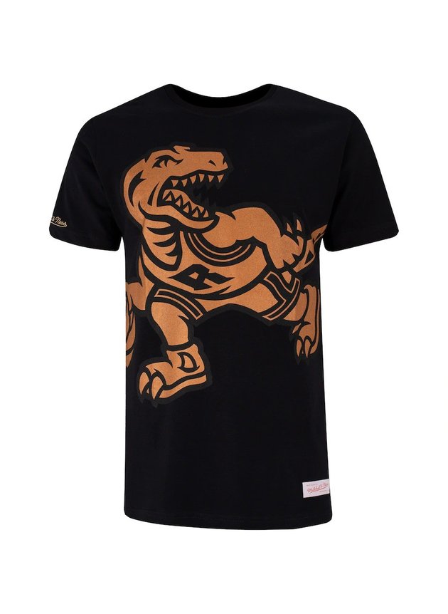 camiseta mitchell ness nba toronto raptors masculina preta dourada hyped 91