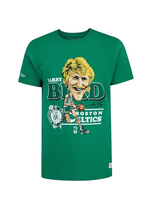 camiseta mitchell ness nba boston celtics larry bird 33 verde hyped 91 7