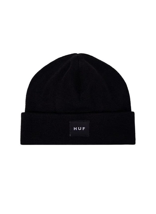 touca gorro huf skate essentials box logo masculino preto hyped 91 7