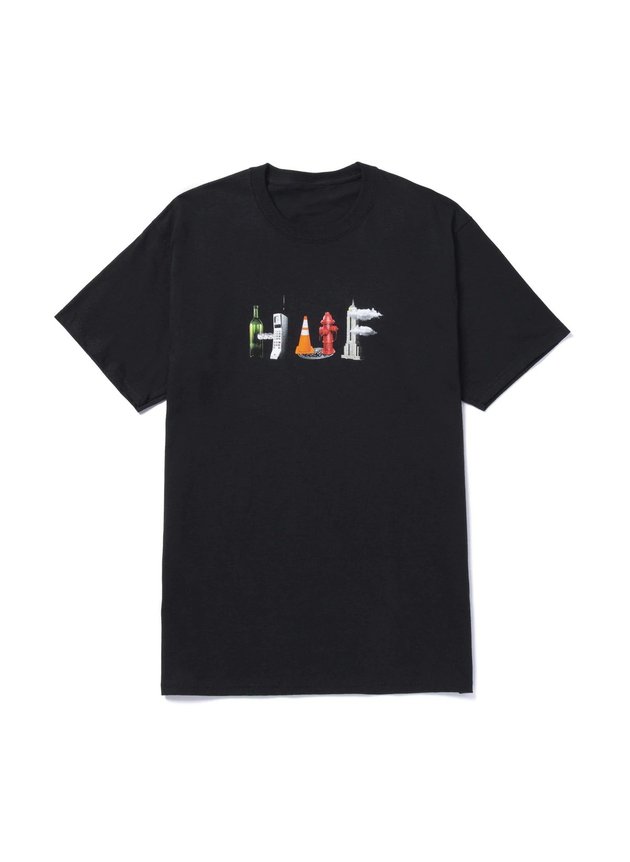 camiseta huf skate objectified masculina preto hyped 91 5