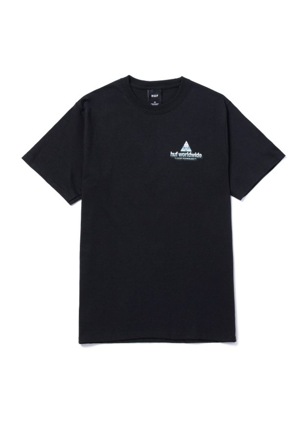 camiseta huf skatepeak tech masculina preto hyped 91 2