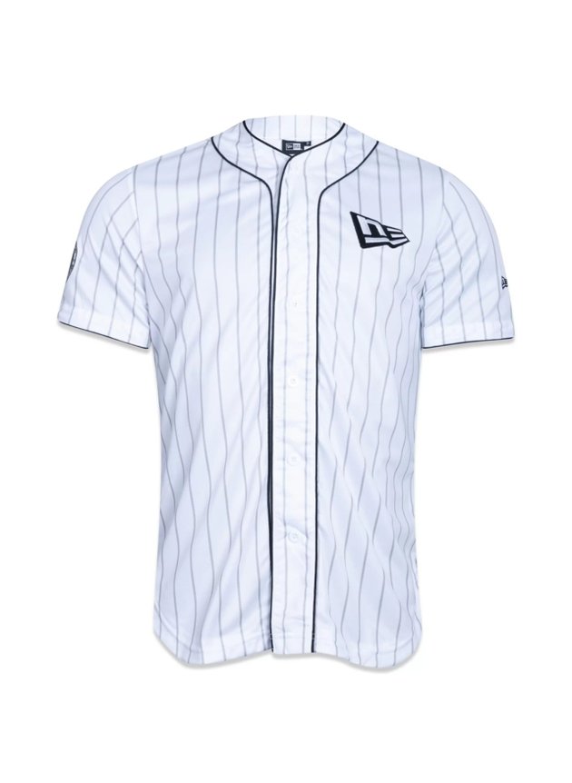 camisa new era jersey beisebol have fun again masculina branco hyped 91