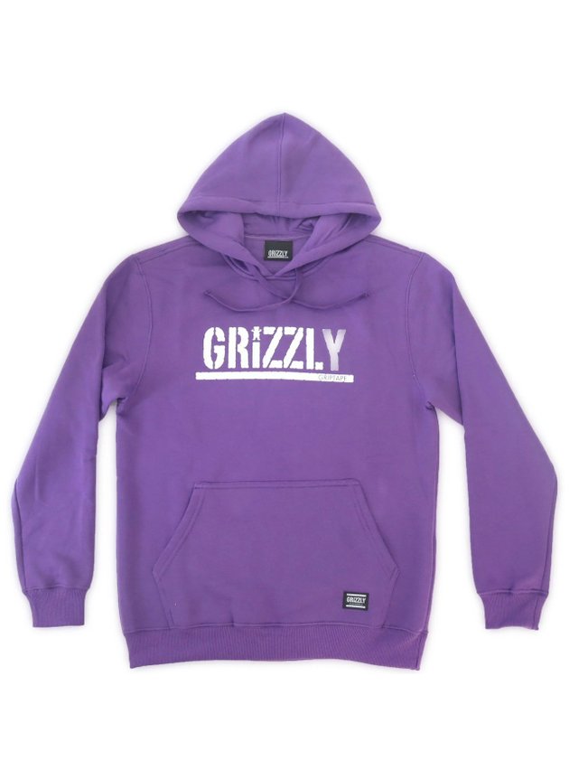 Moletom Canguru Grizzly Roxo Stamp Hoodie   hyped 91