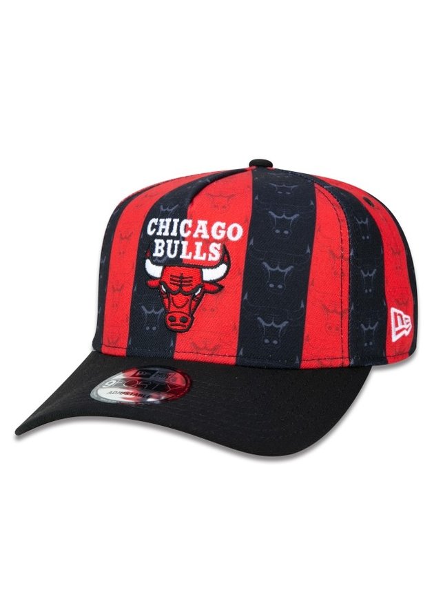 bone 9forty a frame snapback aba curva nba chicago bulls soccer style preto vermelho hyped 91