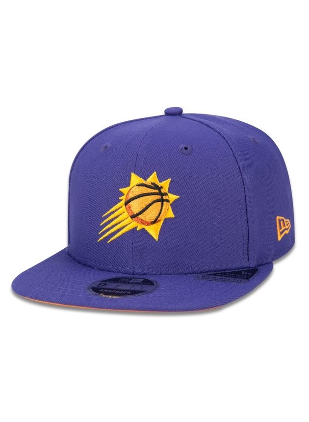 bone new era nba phoenix suns 9fifty original fit snapback aba reta basquete roxo laranja hyped 91