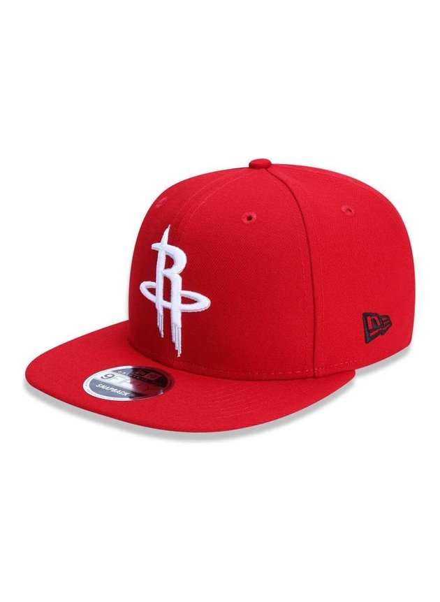 bone new era nba houston rockets 9fifty original fit aba reta snapback de basquete vermelho hyped 91