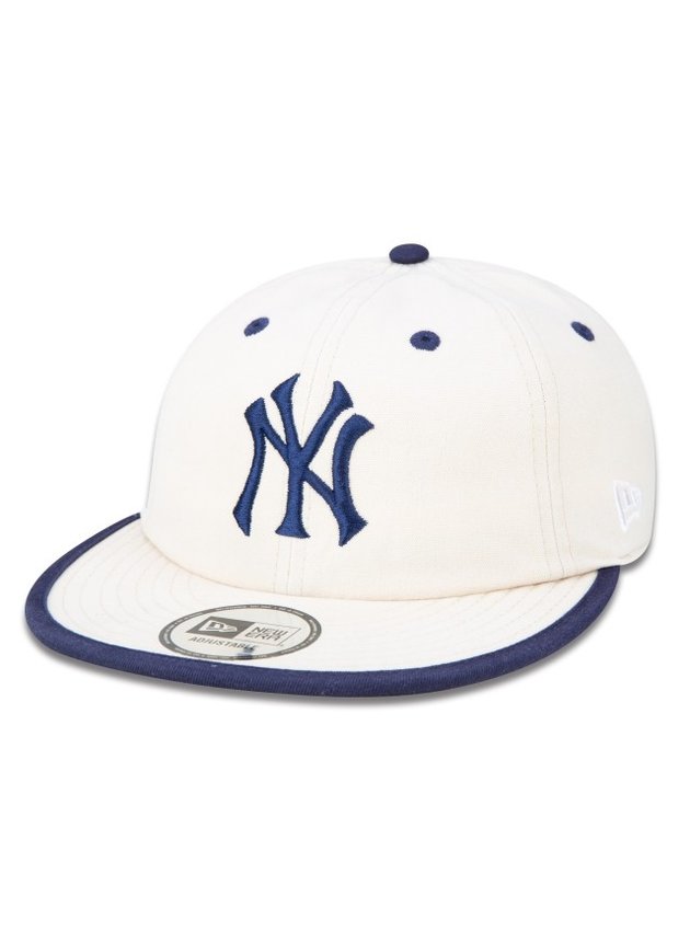 bone new era mlb new york yankees desestruturado aba reta strapback off white azul hyped 91