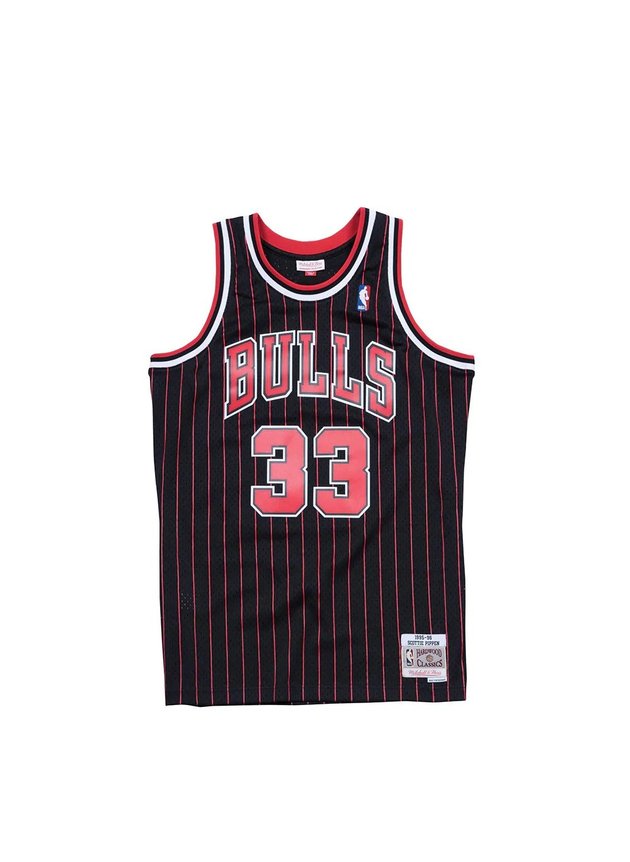 jersey mitchell ness nba chicago bulls scottie pippen 33 preto vermelho hyped 91 5