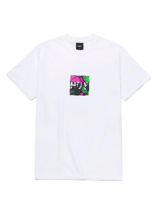 camiseta huf get a grip masculina branco hyped 91 3