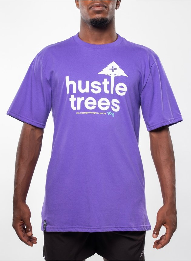 camiseta lrg roxo hustle trees hyped 91