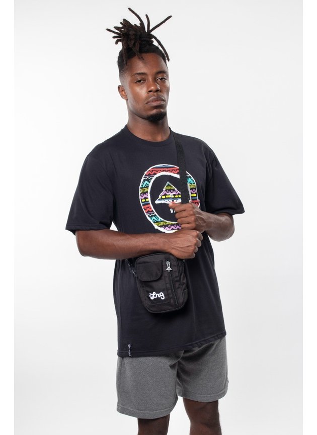 camiseta skate lrg preta cosmic cycle tee masculino hyped 91