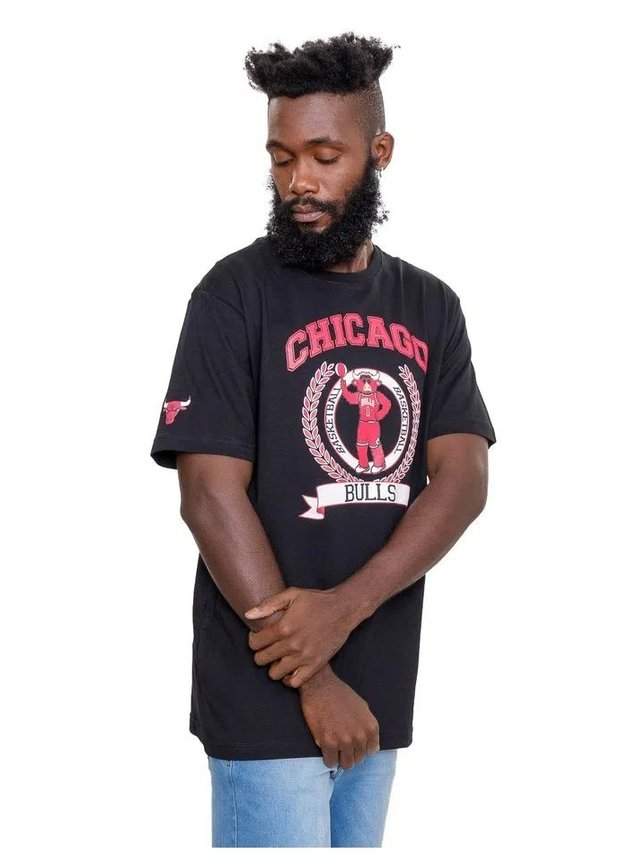 camiseta de basquete mitchell ness nba chicago bulls benny hyped 91