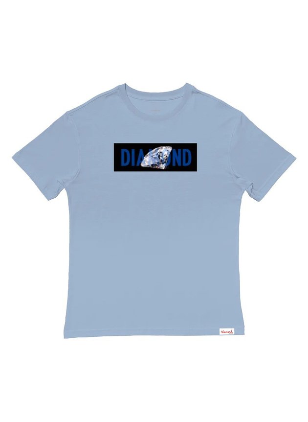 Camiseta Diamond Supply Banded   Azul Claro   hyped 91