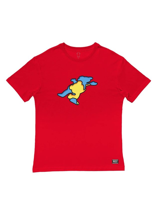 camiseta grizzly griptape inside out og bear tee vermelho hyped 91 3