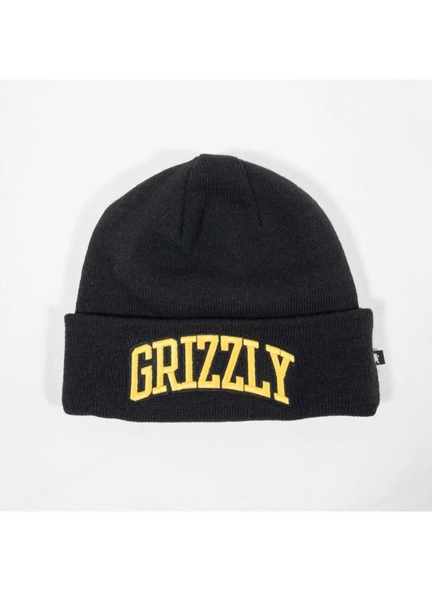 touca gorro grizzly griptape purveyor preto amarelo hyped 91
