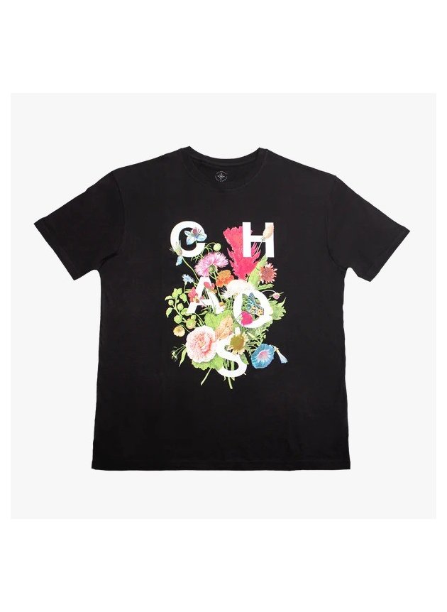camiseta disorder skateboard beaty in chaos tee preto hyped 91