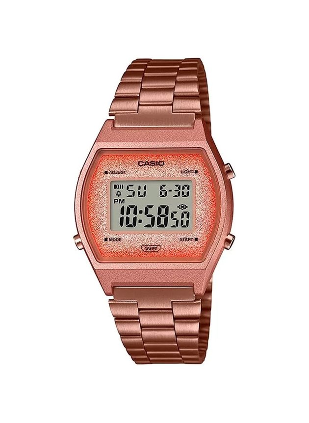 relogio casio vintage feminino b640wcg 5df rosa hyped 91