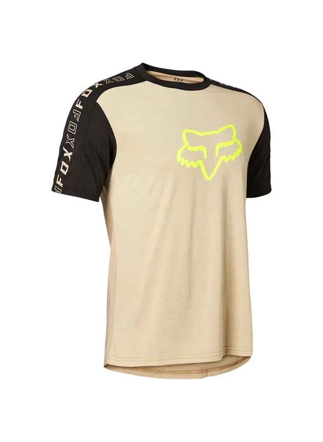 camisa fox ranger drirelease ss bege preto hyped 91